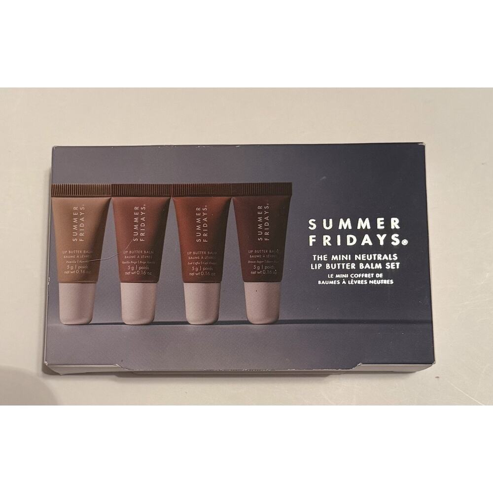 Summer Fridays The Mini Neutrals Lip Butter Balm Set Limited Edition